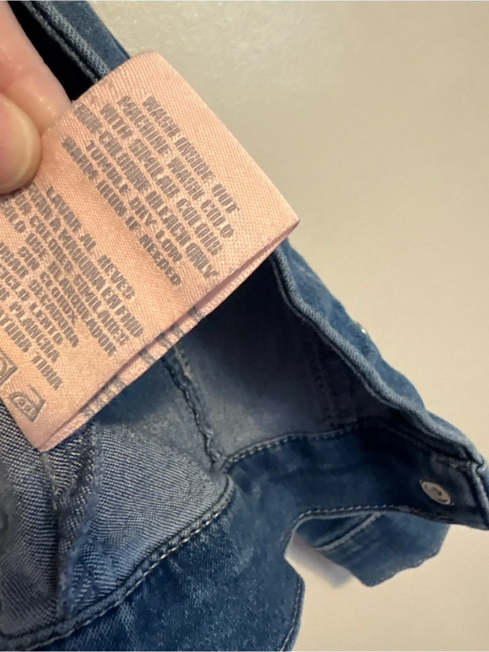 Kids Dark Blue Denim Jacket - Casual Button-Up